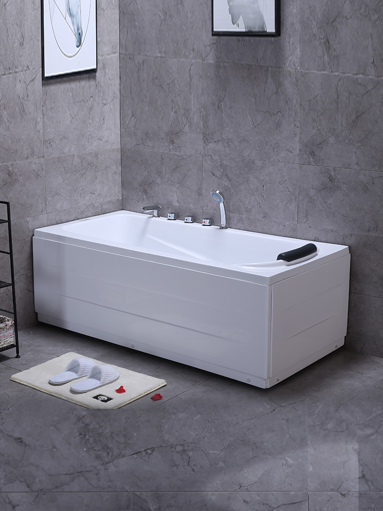 Acrylic economy independent household ordinary bath commercial small durable simple skirt small apartment bathtub