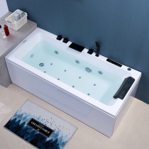 High-grade acrylic ordinary black five-piece surf massage waterfall household commercial European club bathtub