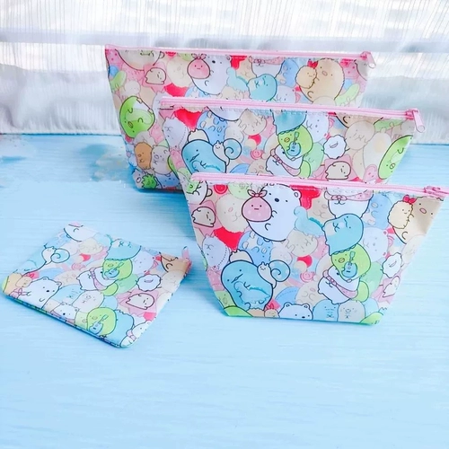 Мультяшная сумка для хранения, портативный универсальный комплект для путешествий, сумка-органайзер, маленькая сумка клатч, кошелек