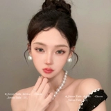 Серьги из жемчуга, клипсы, французский стиль