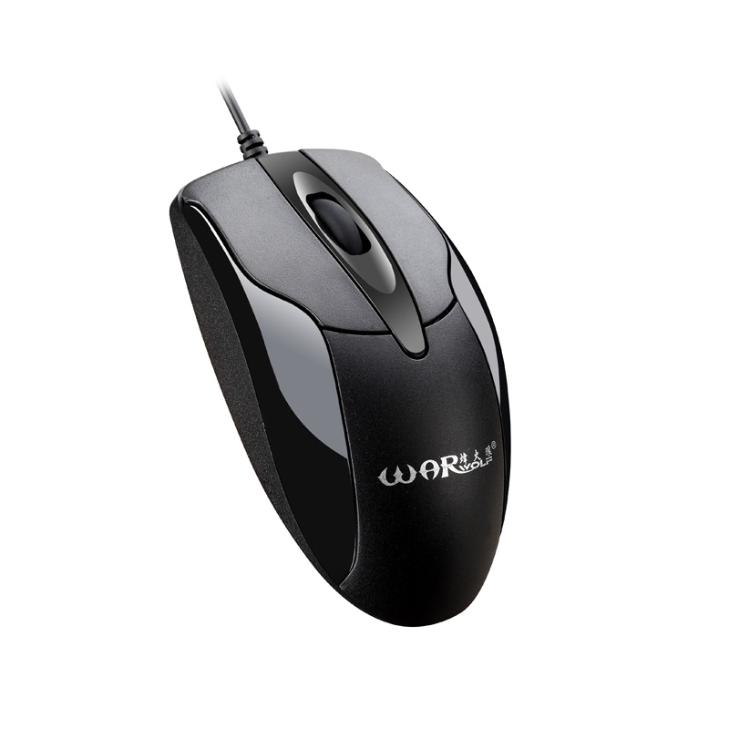 Long line Business telescopic silent cable mouse Lenovo SUSTech General desktop laptop usb round mouth ps2