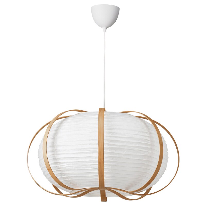 Ikea Taggtofs Pendant Lamp Shade Lighting Accessories Home Lighting White Bamboo 67cm Ikea Taggtofs Pendant Lamp Shade Lighting Accessories Home Lighting White Bamboo 67cm