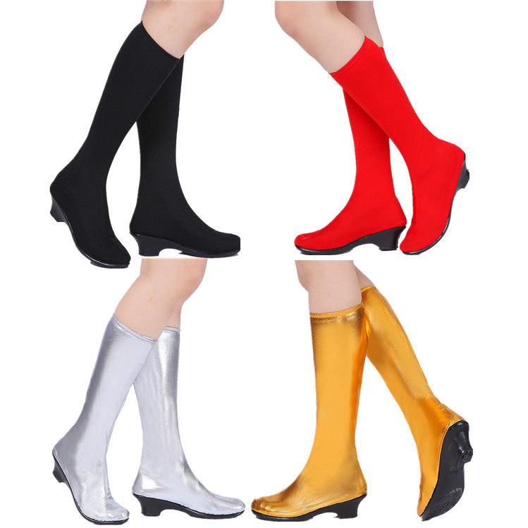 Best selling ethnic minority Mongolian shoes Tibetan dance shoes women's elastic dance stage performance shoes elastic high boots