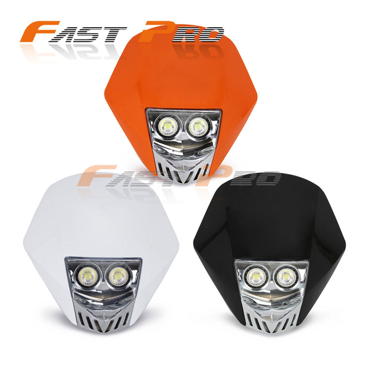 KTM Huayang Portaur Cross-country Locomotive Street Car Retrofit Headlights Ghost Face Living-room Lamp Front Big Lampshade Assembly