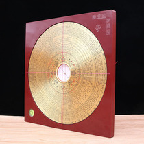 8-inch pure copper crossing road Yin and Yang compass Professional 8-inch gold lock jade closing disc compass Luo warp meter