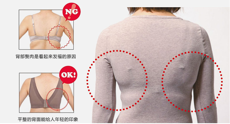 日本CECILENE 赛诗丽  无痕透气全罩杯美体薄款文胸 图3