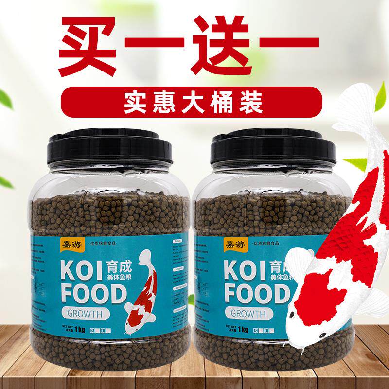 Brocade Carp Feed Professional Brocade Carp Feed Fish Food color Yangyu Germ Staple Food Ornamental Fish Fish Grain Spirulina