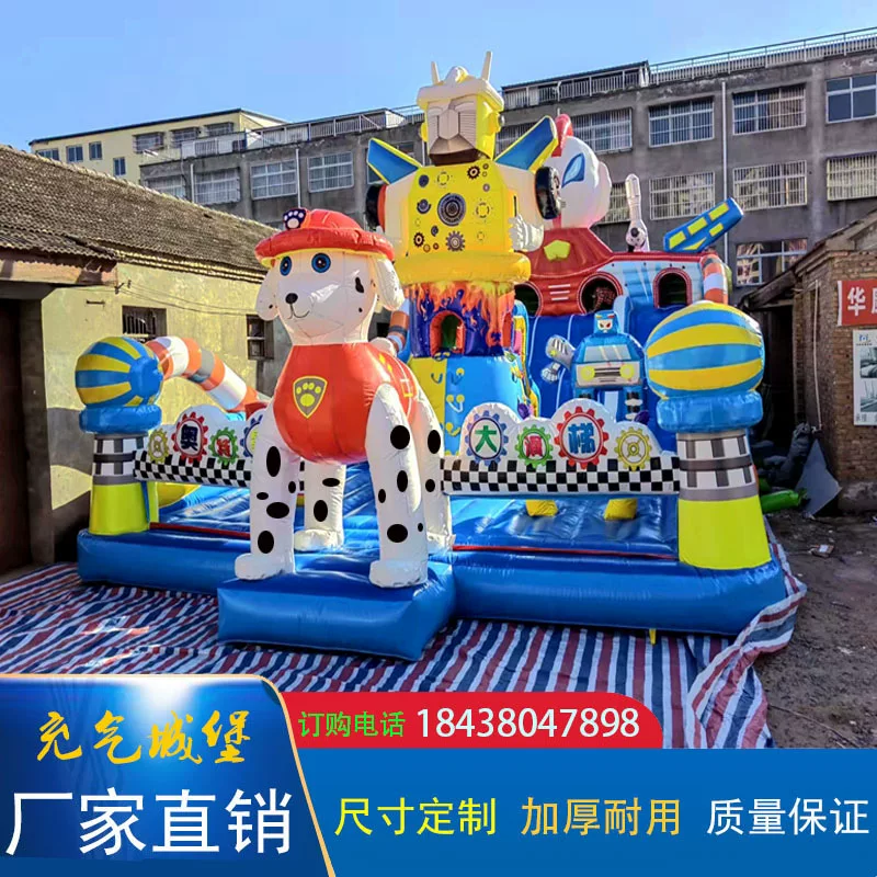 Уличный надувной замок, батут, горка для amusement парков, игрушка