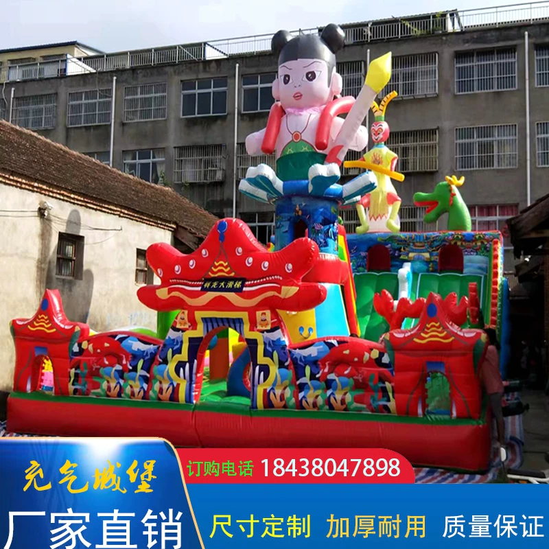 Уличный надувной замок, батут, горка для amusement парков, игрушка