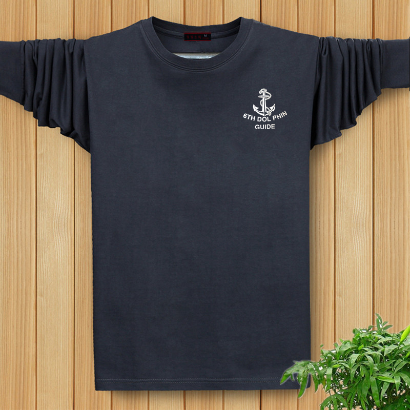 Đặc biệt mỗi ngày mùa thu phải mua áo thun in hoa cỡ lớn cho nam rộng tay 6X cotton thể thao áo tay lỡ nam