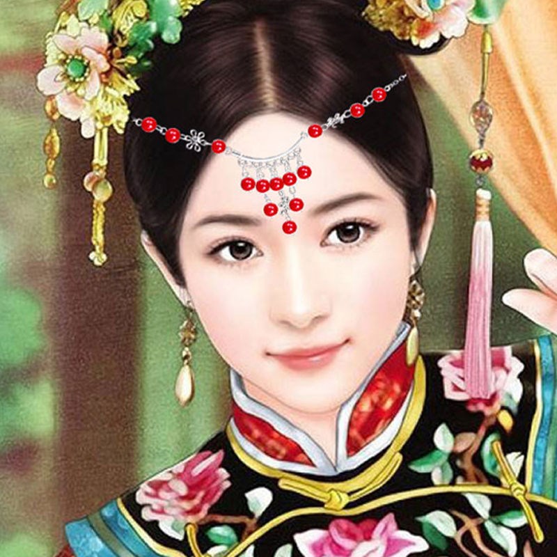 Ancient headwear forehead overfairy head chain forehead Fairy Flow Su Walking Princess Brow Princess Brow Princess Brow Hair New Product