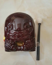 Buddhist and Taoist supplies puja instruments ritual implements 3 5-inch wooden fish plastic resin wooden fish Buddhist utensils