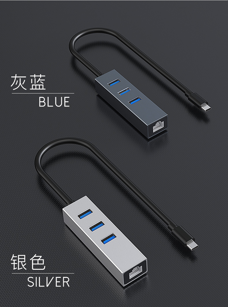 Xin quỷ usb splitter Desktop Desktop Extender hub usb adaptor chuyển đổi tốc độ cao hub cổng mạng type-c của Apple máy tính xách tay 3,0 kéo bốn mươi ba máy in bên ngoài - USB Aaccessories đèn led usb