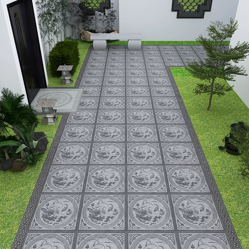 Китайский антикварный кирпичный кирпич 600x600 гостиная плитка лысая лысая анти -утиляющая антифрозен на открытом воздухе