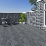 Китайский антикварный кирпичный кирпич 600x600 гостиная плитка лысая лысая анти -утиляющая антифрозен на открытом воздухе