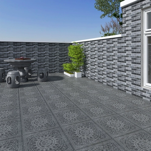 Китайский антикварный кирпичный кирпич 600x600 гостиная плитка лысая лысая анти -утиляющая антифрозен на открытом воздухе