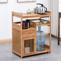 Nanzhu tea cart with wheel Mobile Kung Fu tea set Tea table Automatic tea cabinet for home use Tea house bed and breakfast Chess and card room