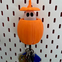 Pumpkin ghost key hook (telescopic and movable pendant) IKEA SKADIS hole board accessories