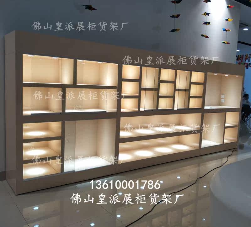 Live room home textile display cabinet auto parts display cabinet showroom model model book cabinet trophy certificate shelf
