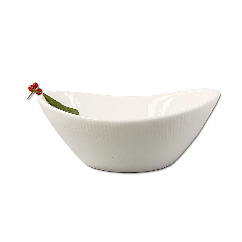 2 clothing (Alien bowls) 6-inch 9-inch Creative Salad Bowl Deep Pan Sweet bowl No color lead-free bone porcelain