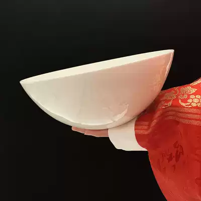 Big bowl male (bright moon) 8 5 inch Chinese soup bowl large deep plate 45% bone porcelain lead free easy to clean