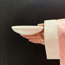 (4 pack) bone china vinegar plate 3 inch 4 inch 5 inch household seasoning dish