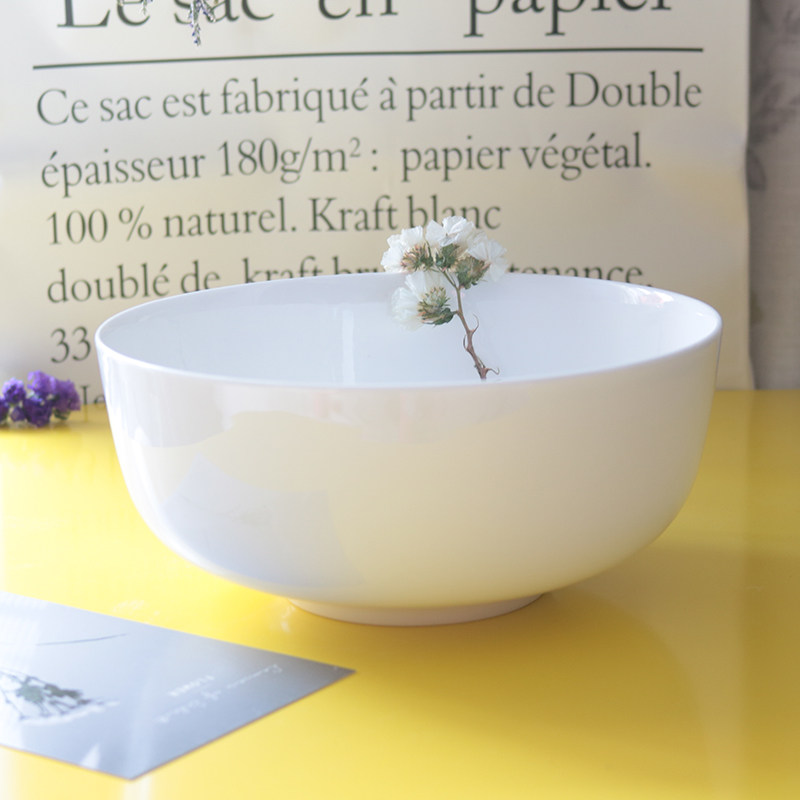 45% Bone China (Day Style Large Draw Noodle Bowl) Large Soup Bowl Chinese Style Set Dish Large Bowl Lead-free Transparent Glaze