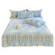 New Quilted Bed Skirt, Single Piece, Thickened Korean Style Bed Cover, Non-Slip, Pure Cotton, Three-Piece Set with Lace Trim to Cover Imperfections