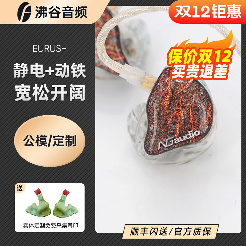 NGaudio NG EURUS Flagship Electrostatic Headphones In-Ear HIFI Fever Earplugs Male Model Private Model Customization