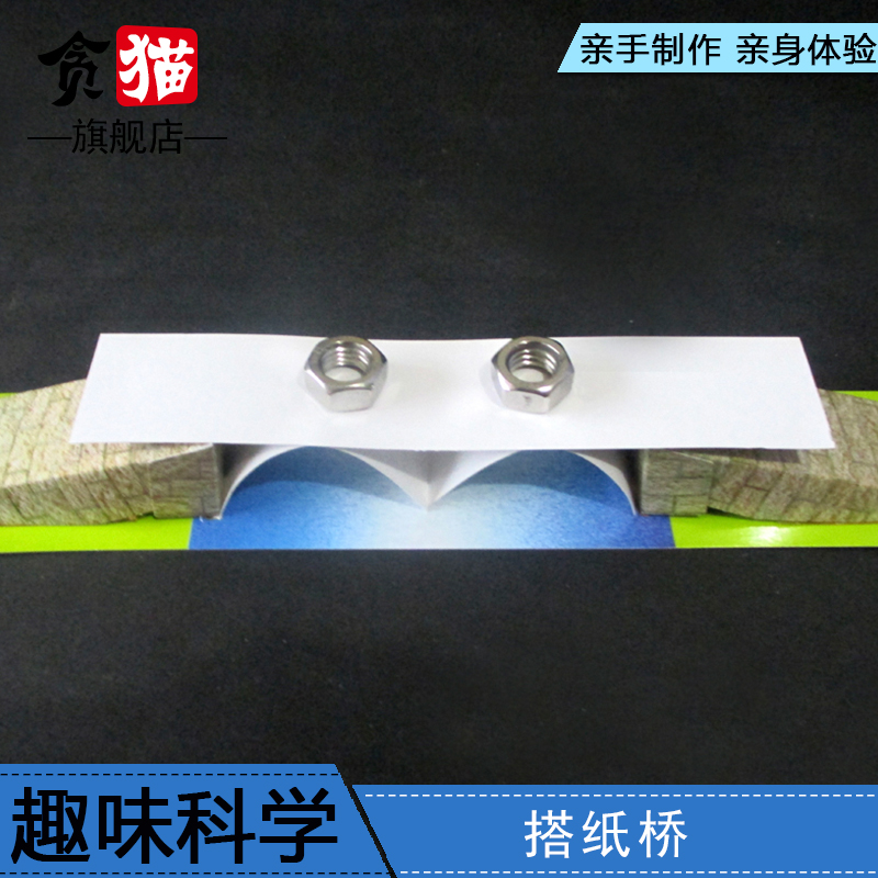 Children's gift science experiment toy assembly technology small production puzzle diy equipment Little Newton builds a paper bridge