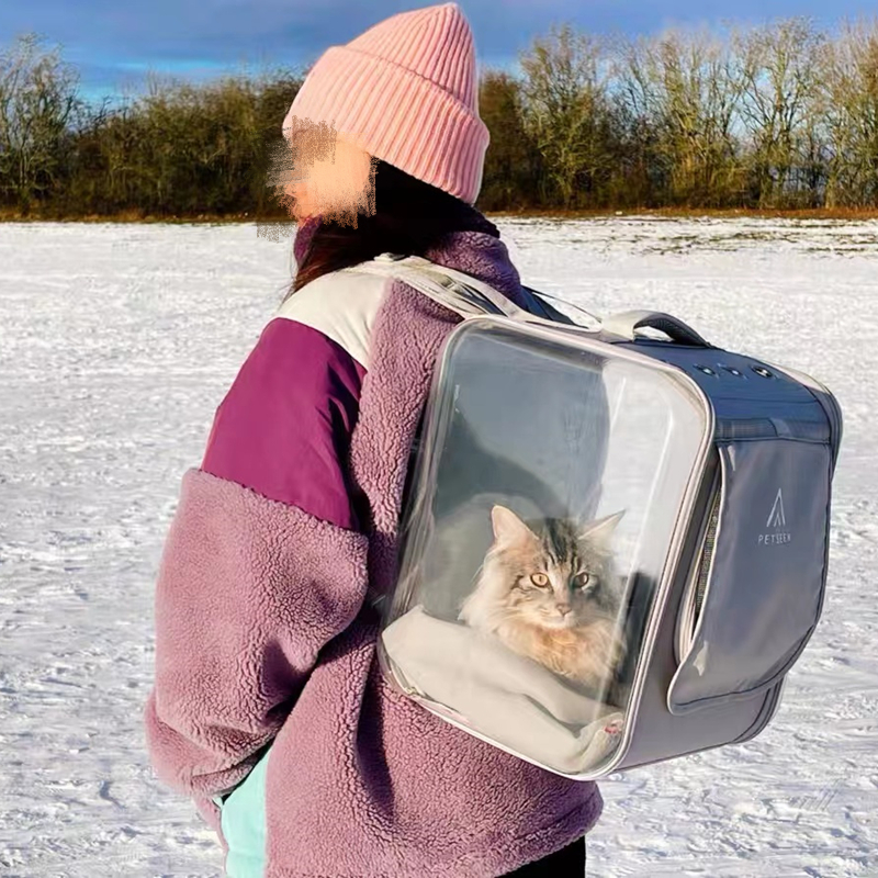 Spoof for pets Cat Packs Out of Portable Kittens double shoulder Shoulder Bag Big Bag pooch Large capacity to carry space cabin
