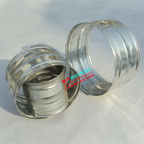 White iron duct with galvanized duct joint ventilation fan straight fitting ventilation duct fitting 100mm