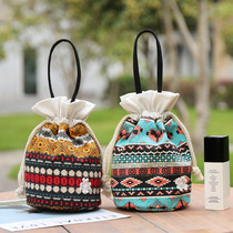 Sweet Beauty Ladies Canvas Carry-on Pocket Lady Mobile Phone Bag Mini Zero Money Cashier Bag 100 hitch to carry a small cloth bag