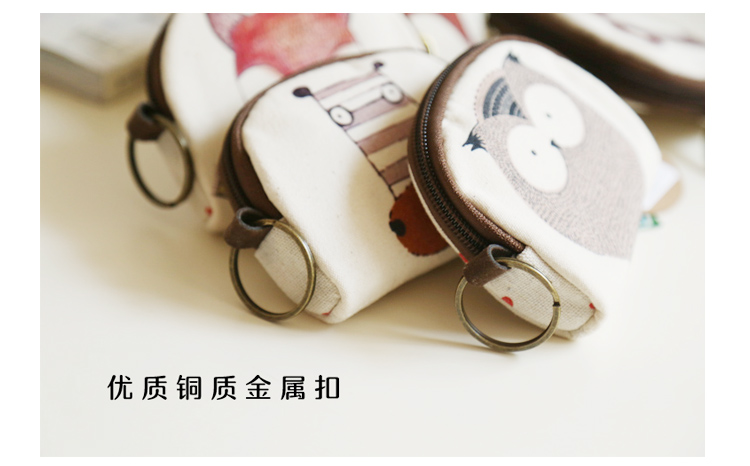 Hoạt hình sáng tạo ví đựng tiền xu cô gái đơn giản túi vải hình vỏ sò Phiên bản tiếng Hàn của chiếc túi chìa khóa nhỏ dễ thương bóp lv