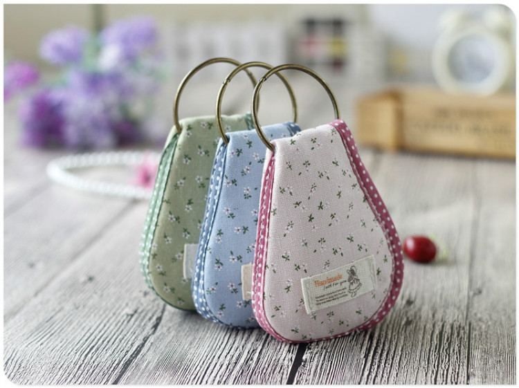 Túi chìa khóa nhỏ tươi nữ vải zip xu ví Hàn Quốc sáng tạo đa chức năng xe chìa khóa túi treo khóa ví đựng tiền 