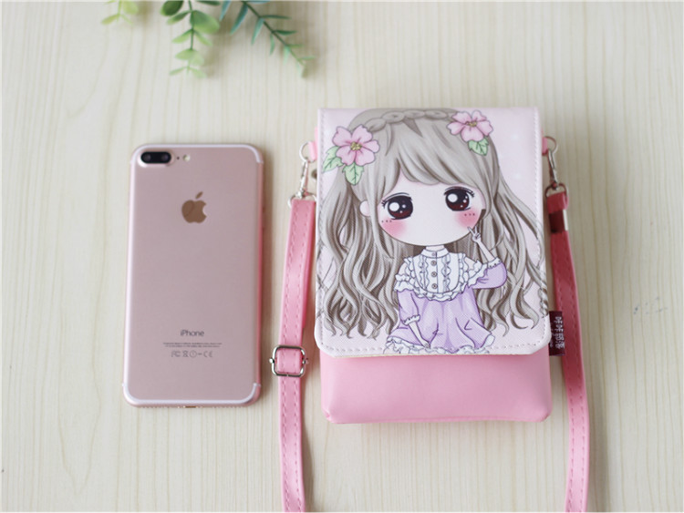 Túi nhỏ mùa hè phim hoạt hình mới pu slung điện thoại di động túi nữ dễ thương trẻ em mini thay đổi chéo chéo túi ba lô túi đựng điện thoại nữ cao cấp