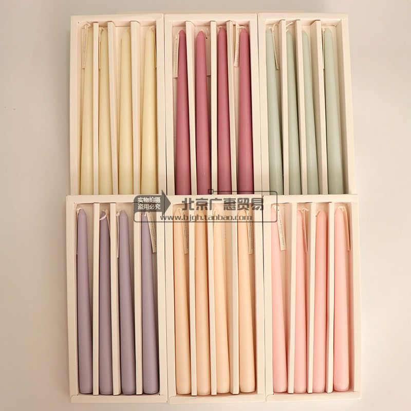 Wedding Banquet Long pole candlestick candles Aromatherapy long branch wedding candles Nordic scene decoration candlelight dinner candles