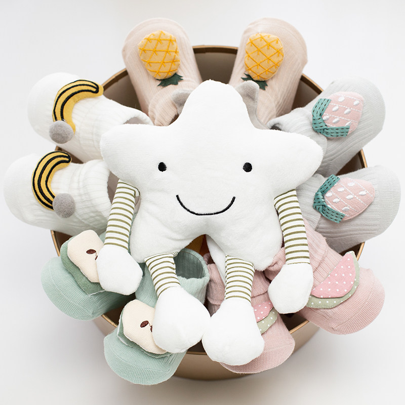 Baby Full Moon Gifts Newborn Baby Items Gift Boxes Children Spring Autumn Pure Cotton Socks Year Old Creative Gift Gift-giving Gifts