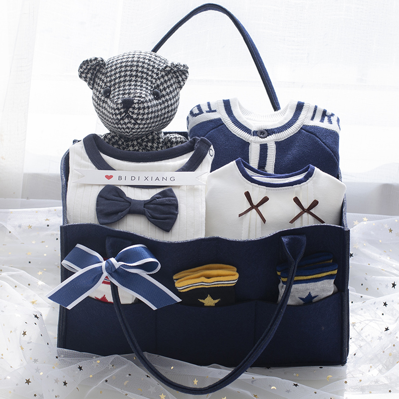 Newborn Baby Clothes Set Gift Box Gift Pack Spring and Summer Boys Baby Full Moon Gift Gift High Class