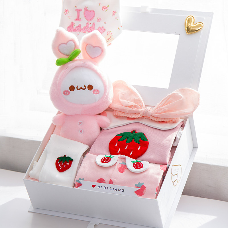 Newborn baby gift box set Baby gift girl gift high-end full moon baby clothes Princess face-to-face gift