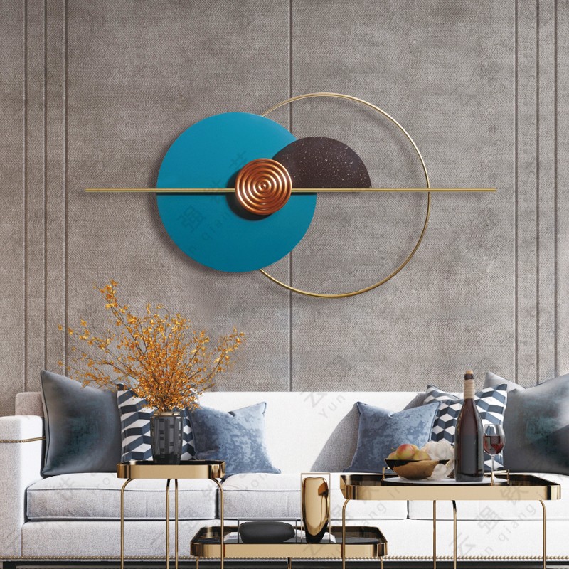 Modern Light Lavish Iron Art Wall Decoration TV Background Wall Decoration Dining Room Hanging headboard Xuanguan Wall Decoration Wall-mounted