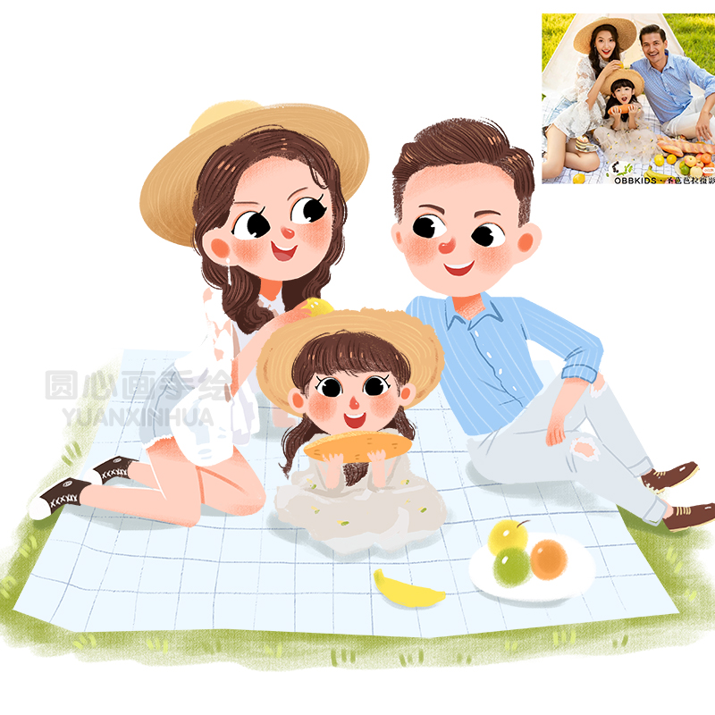 Hand-painted Avatar Q Edition Cartoon Lovers All Home Forportraits Photos Genuine Characters Image Logo Design Comics Custom