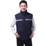 Зимний светоотражающий стеганый жилет для работы, увеличенная толщина, делается под заказ