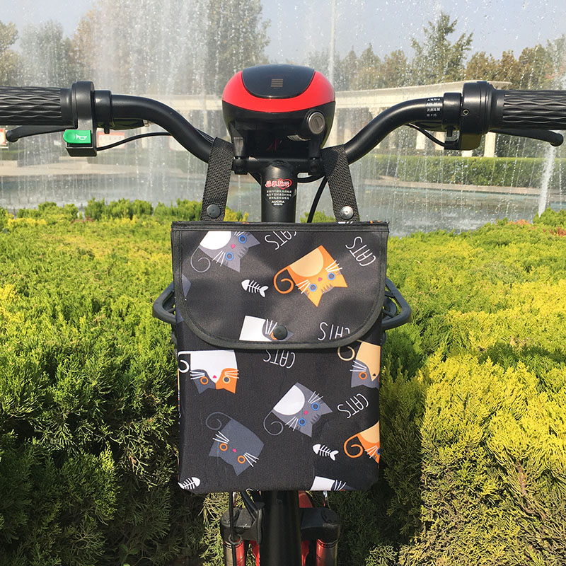 Battery car storage trailer car handle bag Front waterproof electric car hanging bag Large capacity bicycle storage storage bag