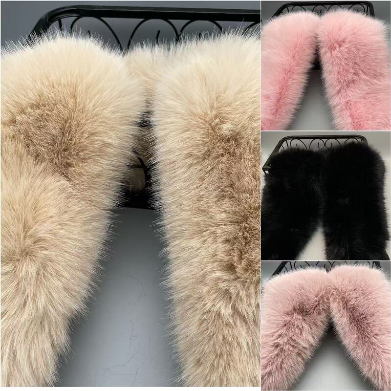 High-End Extra Thick 4cm Long Purple Fox Thickeneded Imitation Fox Fur Suede Fabric Clothing Fur Collar Handmade DIY Hair