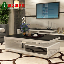 Coffee table simple multi-functional living room complete small apartment tempered glass mini special offer creative modern TV cabinet