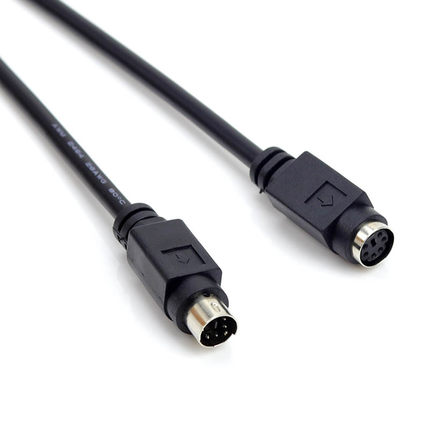 Pure copper PS2 extension cord Mouse and keyboard extension cord Round head 6 pin MD6 core extension cord PS2 male to female