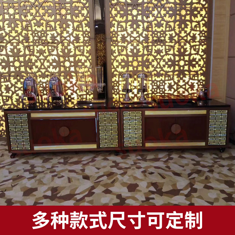 Buffet restaurant Double-sided dining desk Breakfast Insulated Dining Stove Dessert Display Bench Mobile Folding Luminous Bufidae-Taobao