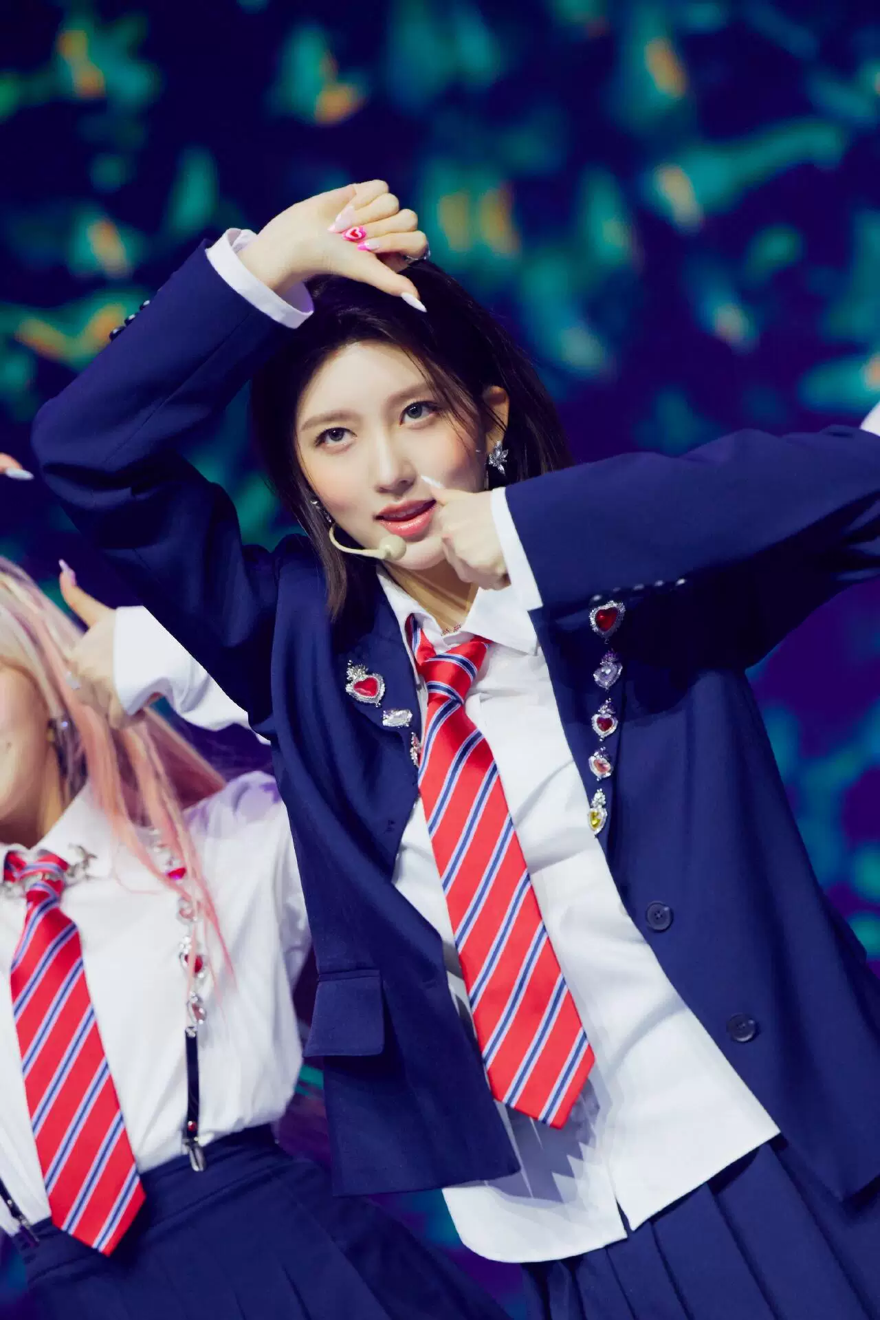 Ive Zhang Yuanying same KPOP women's group playing the campus college style performance service student clothes jk uniform set