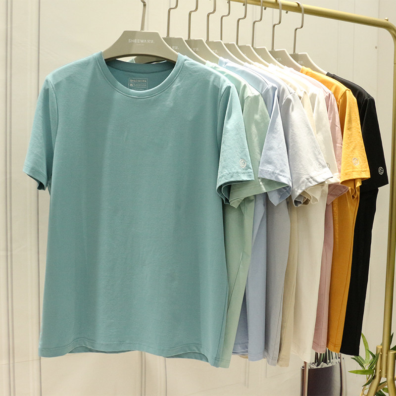 Xionghua men's underwear 2021 summer new short-sleeved round neck simple solid color loose casual half-sleeved bottoming shirt
